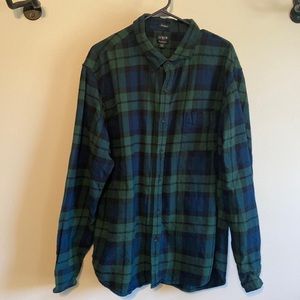 J. CREW a flannel shirt